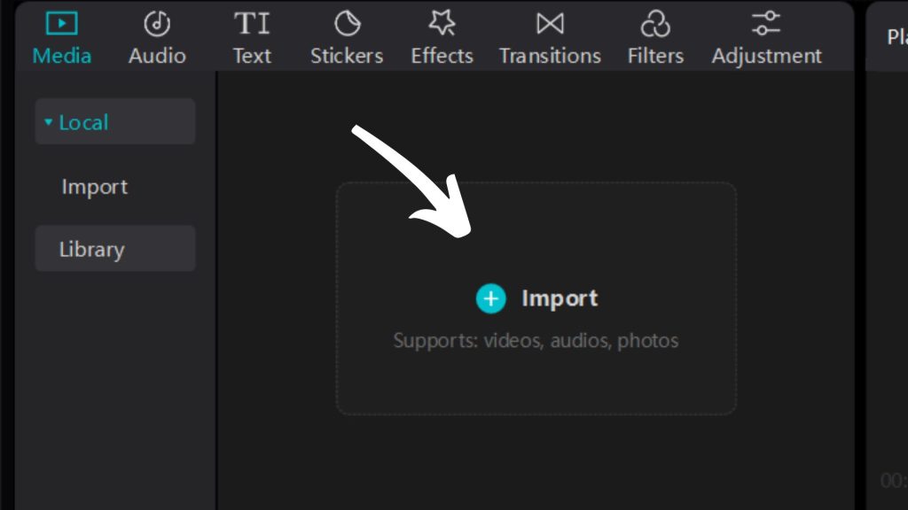 how to import video 