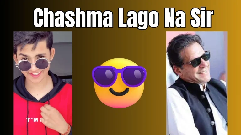 Top 5 Chashma Lgao Na Sir CapCut Template